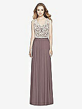 Front View Thumbnail - French Truffle & Ivory After Six Bridesmaid Dress 6773