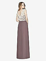 Rear View Thumbnail - French Truffle & Ivory After Six Bridesmaid Dress 6773