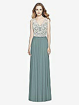 Front View Thumbnail - Icelandic & Ivory After Six Bridesmaid Dress 6773
