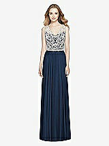 Front View Thumbnail - Midnight Navy & Ivory After Six Bridesmaid Dress 6773