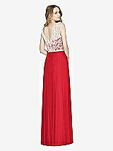 Rear View Thumbnail - Parisian Red & Ivory After Six Bridesmaid Dress 6773