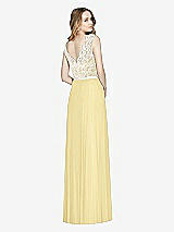 Rear View Thumbnail - Pale Yellow & Ivory After Six Bridesmaid Dress 6773