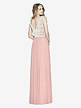 Rear View Thumbnail - Rose - PANTONE Rose Quartz & Ivory After Six Bridesmaid Dress 6773
