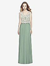 Front View Thumbnail - Seagrass & Ivory After Six Bridesmaid Dress 6773