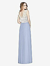 Rear View Thumbnail - Sky Blue & Ivory After Six Bridesmaid Dress 6773