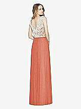 Rear View Thumbnail - Terracotta Copper & Ivory After Six Bridesmaid Dress 6773