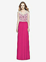 Front View Thumbnail - Think Pink & Ivory After Six Bridesmaid Dress 6773