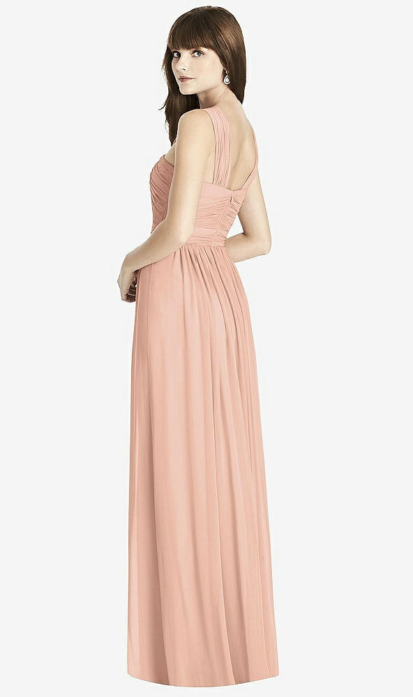 Back View - Pale Peach After Six Bridesmaid Dress 6785