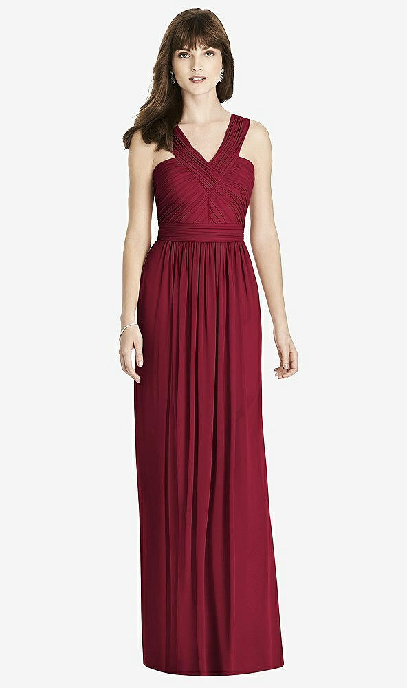 Front View - Burgundy After Six Bridesmaid Dress 6785