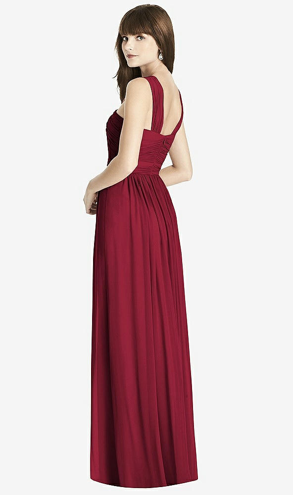 Back View - Burgundy After Six Bridesmaid Dress 6785