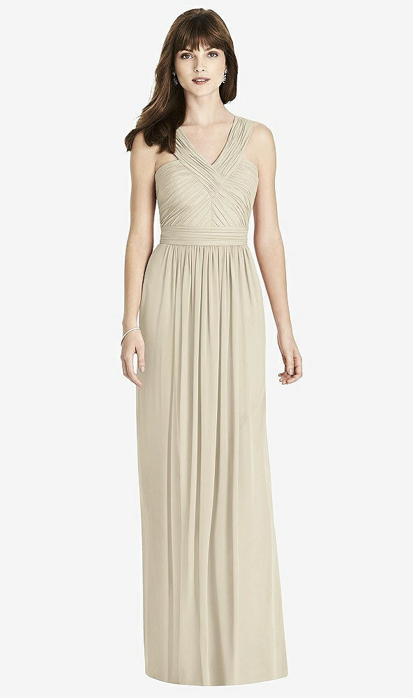 Front View - Champagne After Six Bridesmaid Dress 6785