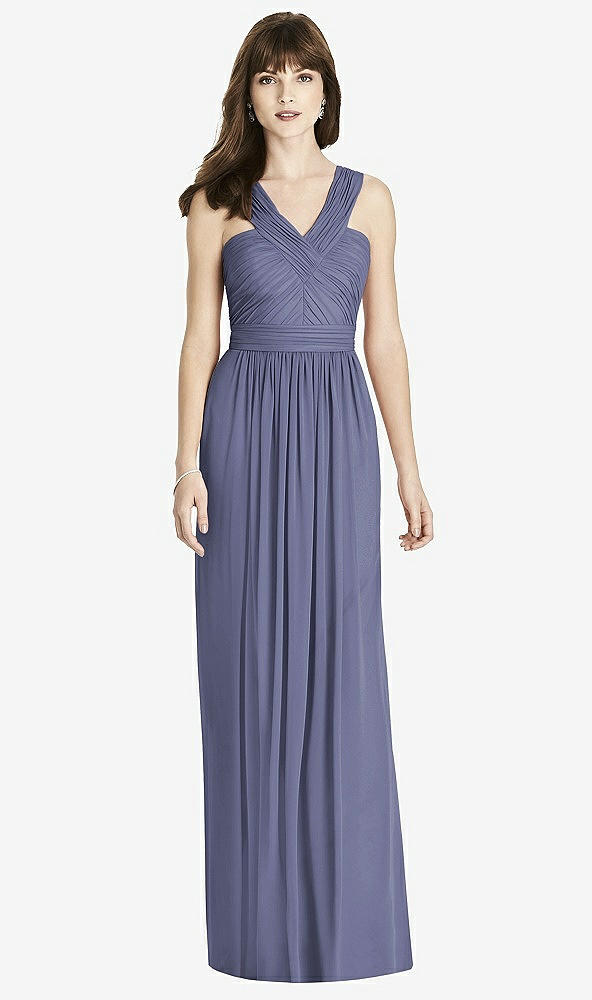 Front View - French Blue After Six Bridesmaid Dress 6785