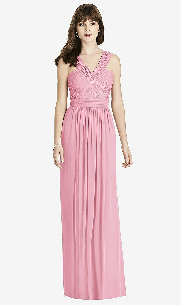 Front View - Peony Pink After Six Bridesmaid Dress 6785