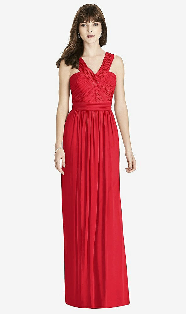 Front View - Parisian Red After Six Bridesmaid Dress 6785