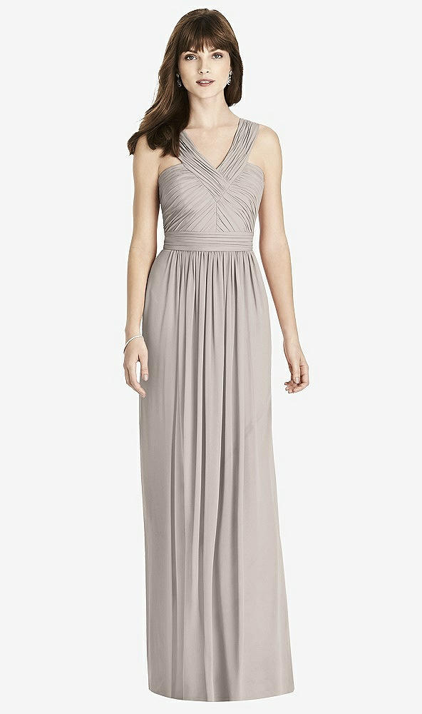 Front View - Taupe After Six Bridesmaid Dress 6785