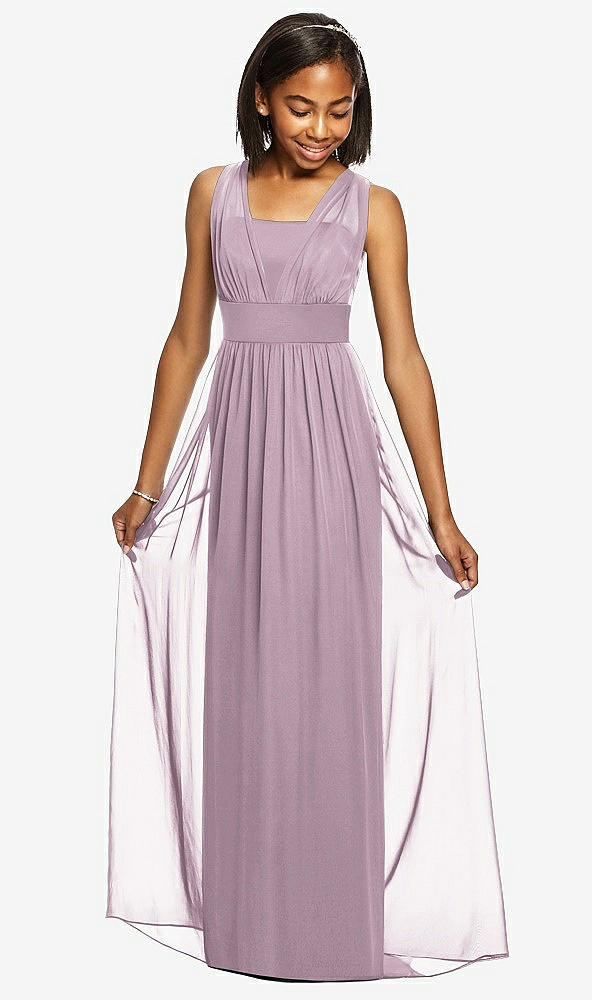 Front View - Suede Rose Dessy Collection Junior Bridesmaid Dress JR543
