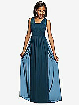 Front View Thumbnail - Atlantic Blue Dessy Collection Junior Bridesmaid Dress JR543