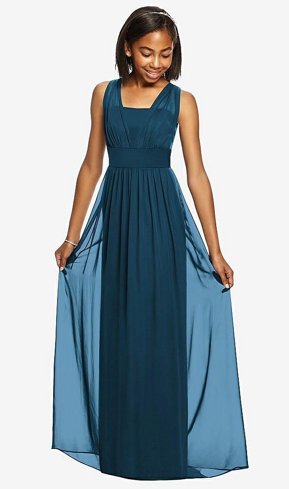 Front View - Atlantic Blue Dessy Collection Junior Bridesmaid Dress JR543