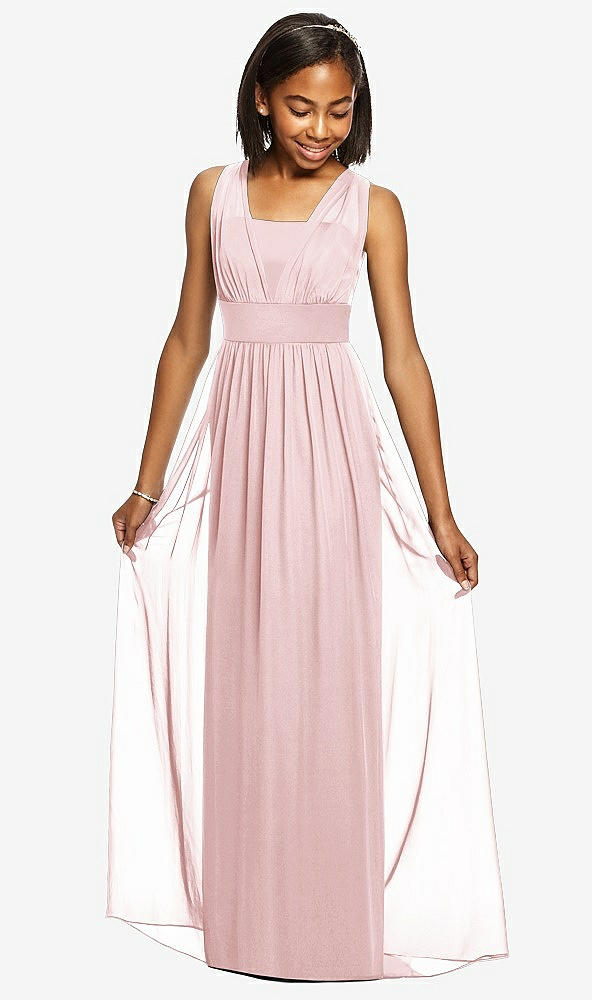 Front View - Ballet Pink Dessy Collection Junior Bridesmaid Dress JR543