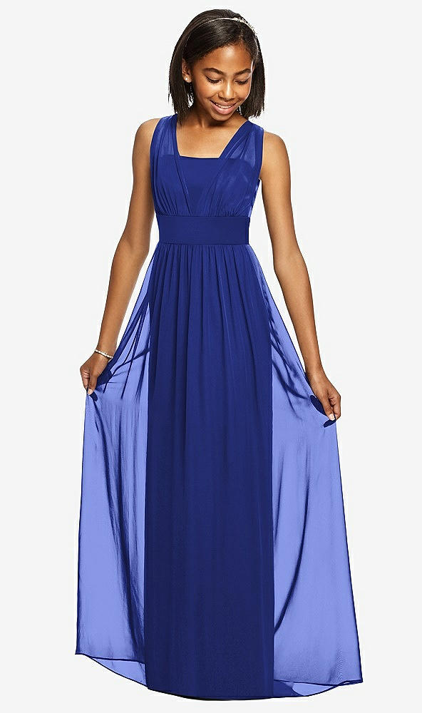 Front View - Cobalt Blue Dessy Collection Junior Bridesmaid Dress JR543