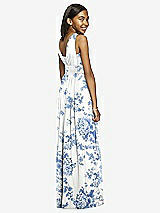 Rear View Thumbnail - Cottage Rose Dusk Blue Dessy Collection Junior Bridesmaid Dress JR543