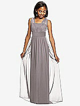 Front View Thumbnail - Cashmere Gray Dessy Collection Junior Bridesmaid Dress JR543