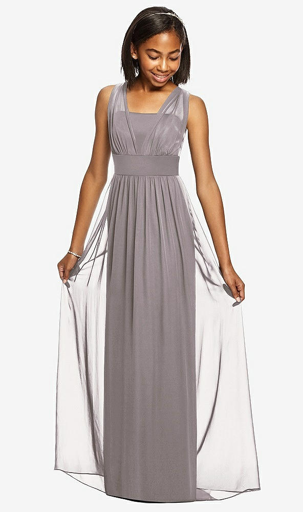 Front View - Cashmere Gray Dessy Collection Junior Bridesmaid Dress JR543