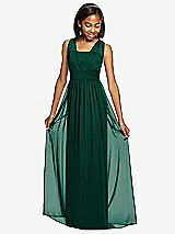 Front View Thumbnail - Hunter Green Dessy Collection Junior Bridesmaid Dress JR543