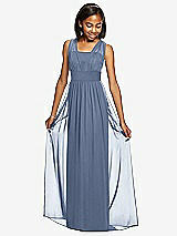Front View Thumbnail - Larkspur Blue Dessy Collection Junior Bridesmaid Dress JR543