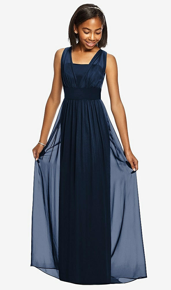 Front View - Midnight Navy Dessy Collection Junior Bridesmaid Dress JR543