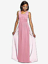 Front View Thumbnail - Peony Pink Dessy Collection Junior Bridesmaid Dress JR543