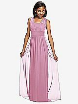 Front View Thumbnail - Powder Pink Dessy Collection Junior Bridesmaid Dress JR543
