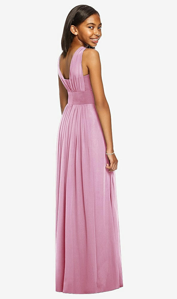 Back View - Powder Pink Dessy Collection Junior Bridesmaid Dress JR543