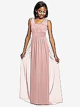 Front View Thumbnail - Rose - PANTONE Rose Quartz Dessy Collection Junior Bridesmaid Dress JR543
