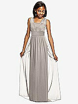 Front View Thumbnail - Taupe Dessy Collection Junior Bridesmaid Dress JR543