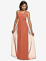 Front View Thumbnail - Terracotta Copper Dessy Collection Junior Bridesmaid Dress JR543