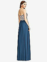 Rear View Thumbnail - Dusk Blue & Cameo Studio Design Bridesmaid Dress 4529