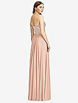 Rear View Thumbnail - Pale Peach & Cameo Studio Design Bridesmaid Dress 4529