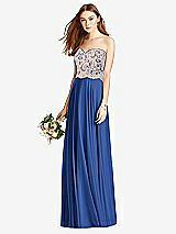 Front View Thumbnail - Classic Blue & Cameo Studio Design Bridesmaid Dress 4529