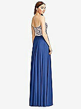 Rear View Thumbnail - Classic Blue & Cameo Studio Design Bridesmaid Dress 4529