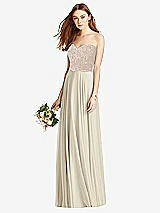 Front View Thumbnail - Champagne & Cameo Studio Design Bridesmaid Dress 4529
