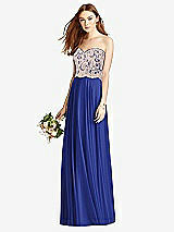 Front View Thumbnail - Cobalt Blue & Cameo Studio Design Bridesmaid Dress 4529