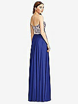 Rear View Thumbnail - Cobalt Blue & Cameo Studio Design Bridesmaid Dress 4529