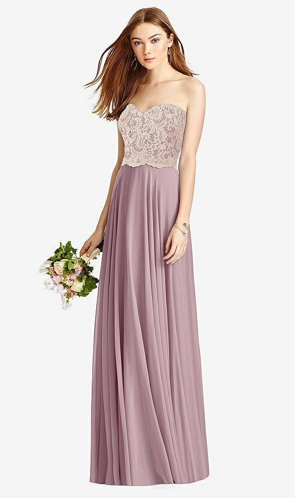 Front View - Dusty Rose & Cameo Studio Design Bridesmaid Dress 4529