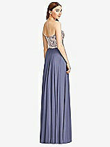 Rear View Thumbnail - French Blue & Cameo Studio Design Bridesmaid Dress 4529