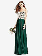 Front View Thumbnail - Hunter Green & Cameo Studio Design Bridesmaid Dress 4529