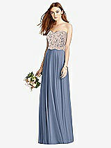 Front View Thumbnail - Larkspur Blue & Cameo Studio Design Bridesmaid Dress 4529