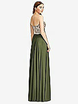 Rear View Thumbnail - Olive Green & Cameo Studio Design Bridesmaid Dress 4529