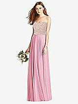 Front View Thumbnail - Peony Pink & Cameo Studio Design Bridesmaid Dress 4529