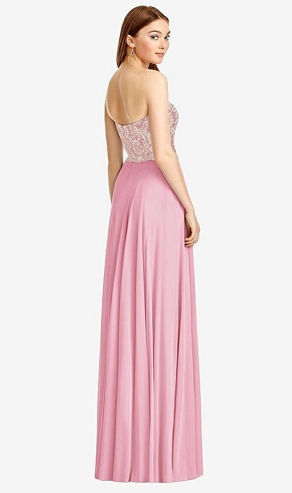 Back View - Peony Pink & Cameo Studio Design Bridesmaid Dress 4529